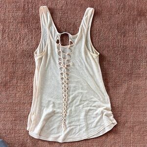 Elegant Cream Sleeveless Top